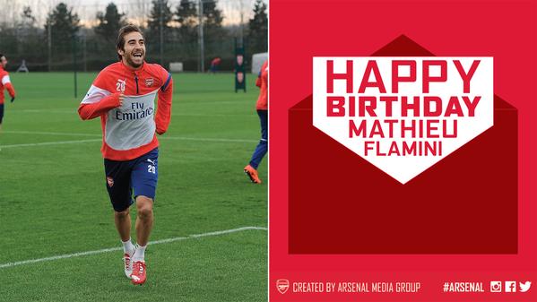 Happy birthday Mathieu Flamini 