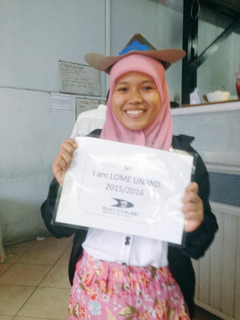 Daaan inilah LOME UNAND 2015/2016: Meylin Purnama Sari🎉🎉 semoga dpt mengemban amanah dgn baik dan Scome makin sukses.