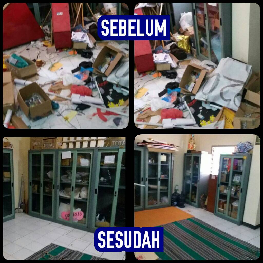 Alhamdulillah sdh terlaksana beberes PKM hari ini.. Smg PKMnya tetap terjaga bersih rapih smp lama ya, keluarga. Hihi