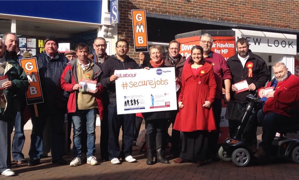 Huge support in Deal to end abusive zero-hours contracts with <a href="/DoverDealLabour/">Dover & Deal Labour </a> <a href="/GMBSouthern/">GMB Southern Region</a> <a href="/PaulMaloneyGMB/">Paul Maloney</a> &amp; Elvis!