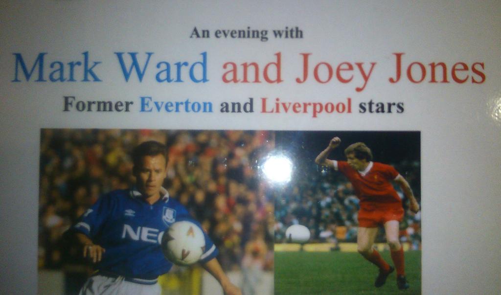 Tickets for our fundrasing night with Joey Jones &amp; Mark Ward will be available at the game. £25 inc 2 course dinner