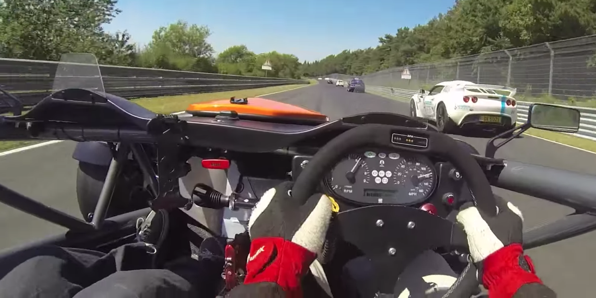 RoadandTrack's tweet photo. Watch this blown Ariel Atom hit the 'Ring http://t.co/slqgrtkWNj http://t.co/kB6uHdGiat