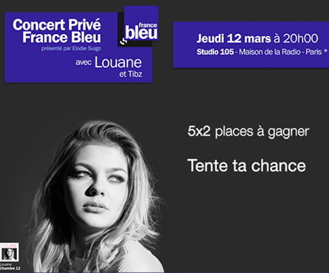 louane's tweet photo. THeureuse d'avoir finie la semaine avec vous >3
Maintenant les #LIVE ! 
Gagnez les places ici http://t.co/p5eVGCcyK6 http://t.co/mkK53av1kH
