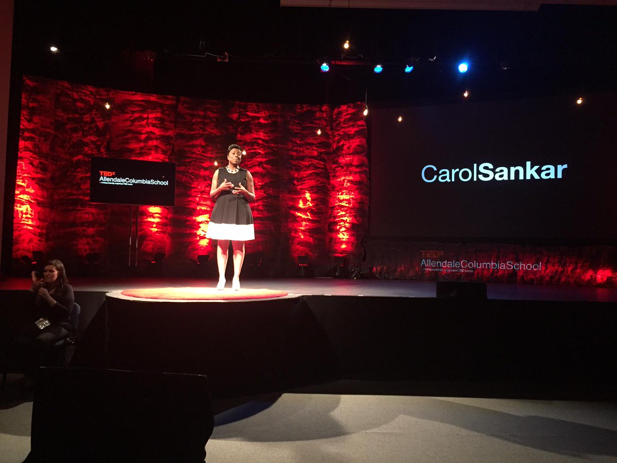 TEDxACSchool's tweet image. @CarolSankar outlines the 7 components of The Confidence Factor for Women in Business #tedxacschool