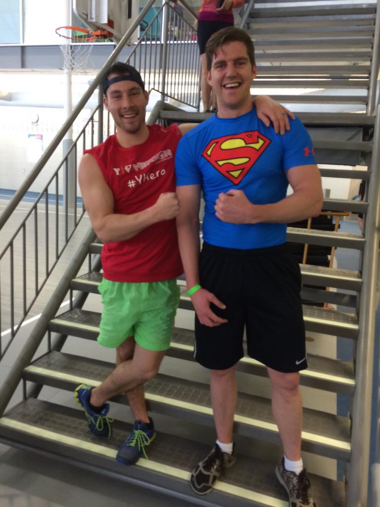 Jared and Scott completed their #YHero challenge and raised over $700 for <a href="/YMCAStrongKids/">YMCA Strong Kids</a>!