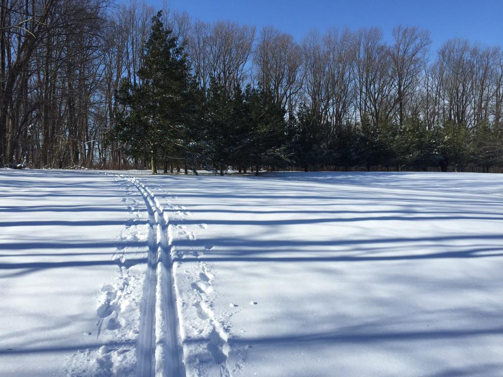 Locals: Great XC-skiing conditions @ Quiet Waters Park right now. Get out before it melts! <a href="/heyrangersmith/">Ranger Smith</a> <a href="/RecParks/">AA Co. Rec & Parks</a>