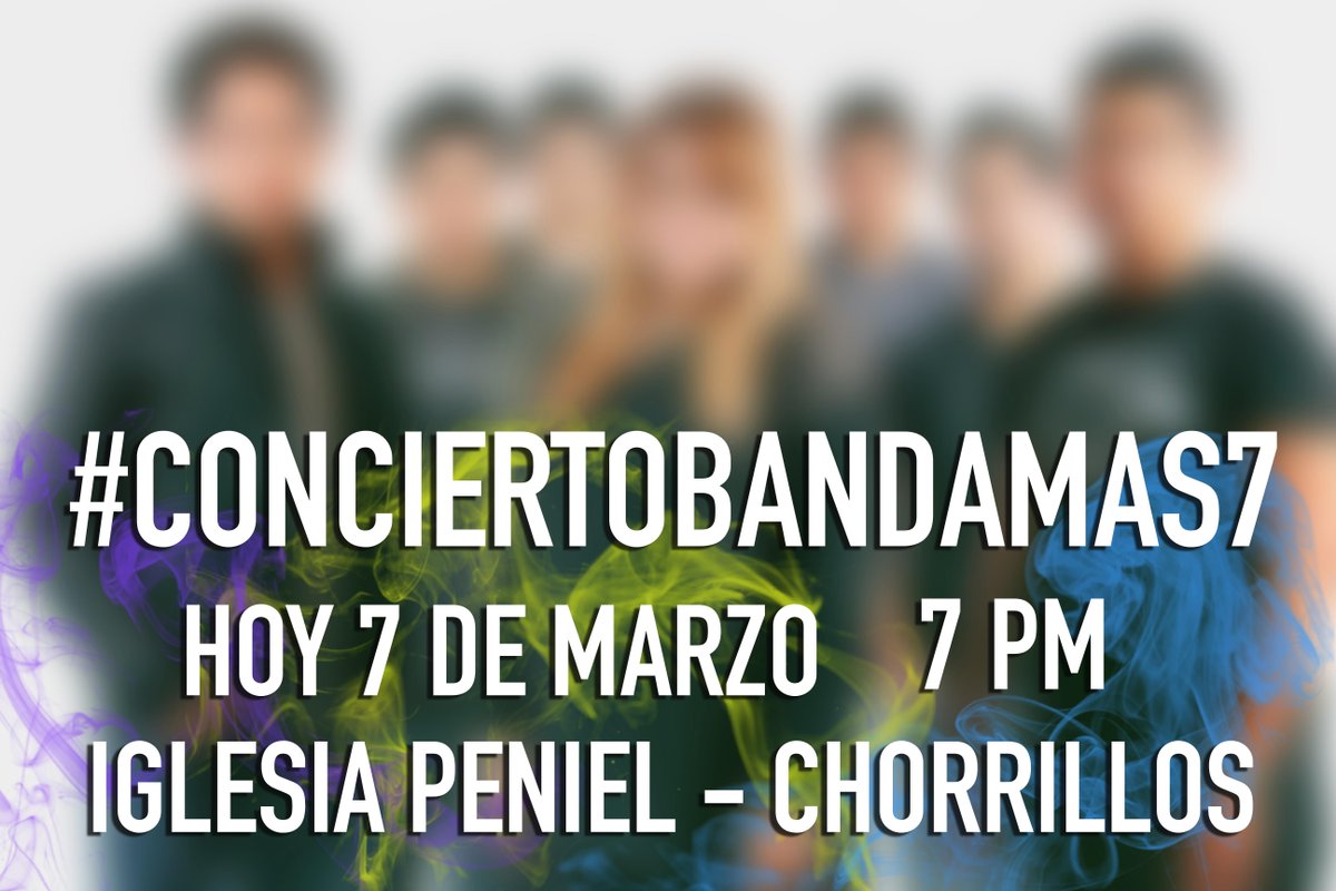 BandaMas7's tweet photo. Hoy es el gran día!!!
Iglesia PENIEL (Av. Defensores del Morro 622 - EX Huaylas). - 7pm - Entrada General S/.6.00 http://t.co/nZkAHOvmzx