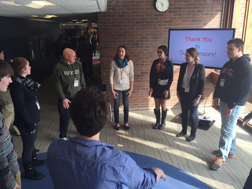 TEDxACSchool's tweet image. Warming up with &quot;big booty&quot; at the @RocBrainery improv lab! #tedxacschool #spark