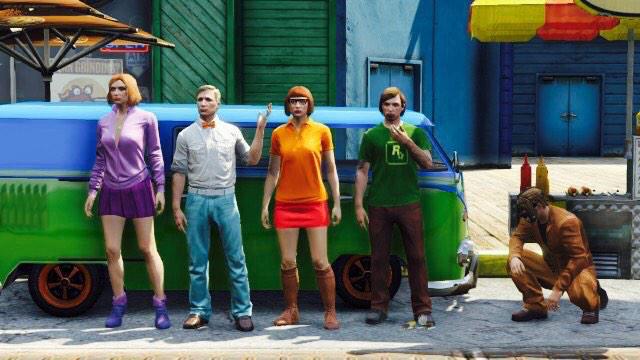 Snapmatic 在twitter 上 Hael81te Recreated Scooby Doo In Gtaonline Including Everything From The Mystery Machine To The Iconic Scooby Http T Co Jv48yegiiz Twitter