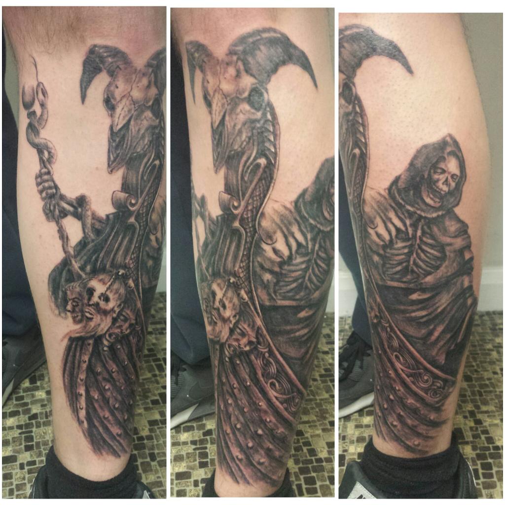 Micky Renshi Hall on Twitter: "Charon the ferryman - in progress - #dagenham #dagenhamtattoo # ...