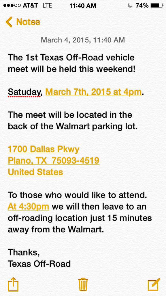 texas_offroad's tweet image. Everyone come out today!
See the picture below for details...
#TexasOffRoad