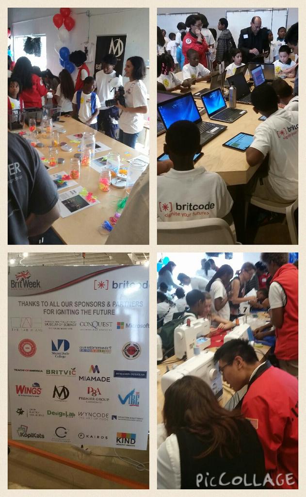 TheRealWifi's tweet photo. Beautiful @thelabmiami: coding designing, sewing, learning. @BritWeek @CityYearMiami @MDCollege @MDCPS &amp; many more http://t.co/lCx7s2nCVX