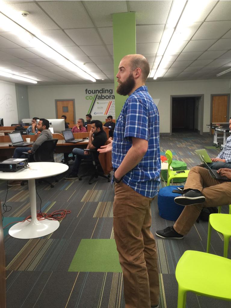 codefriar's tweet image. He's going the distance. He's going for speed he's @aelst showing off #lightningConnect at #ncdg #lightningdevweek