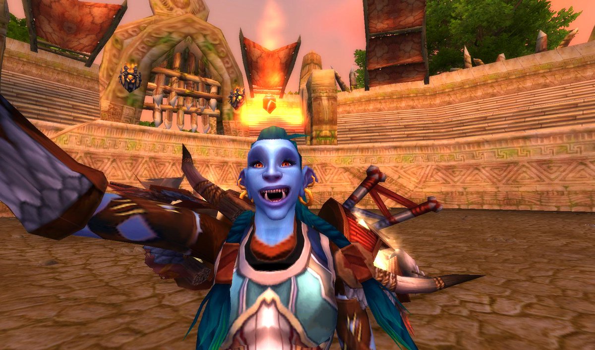 DaJungleLove's tweet image. Gettin' ready ta fight in da arena, mon! #homocidal #murderous #therapy #puppies #selfie #worldofwarcraft