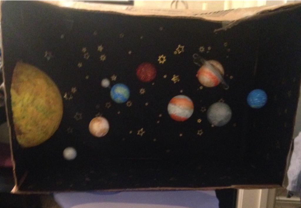 collette1976's tweet image. @BamfordFalcons Luke has been working really hard on his solar system 👍