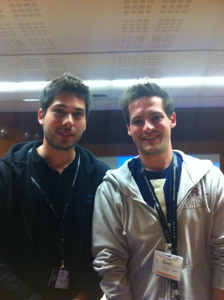 JISPED's tweet photo. Les deux présidents ! @Junior_i2c #SOCRP2015 @JEBordelaises http://t.co/60DE0Fq60B