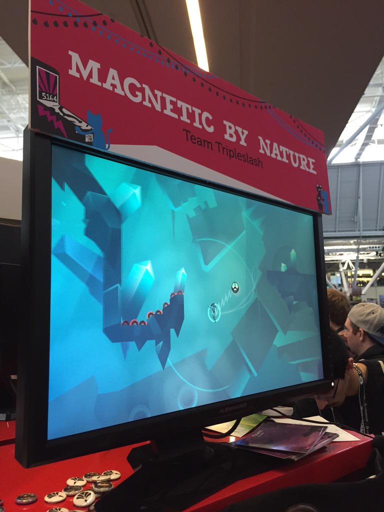 Induction &amp; Magnetic by Nature at #PAXEast - loving the art direction cute gameplay for a lot of these indie titles!