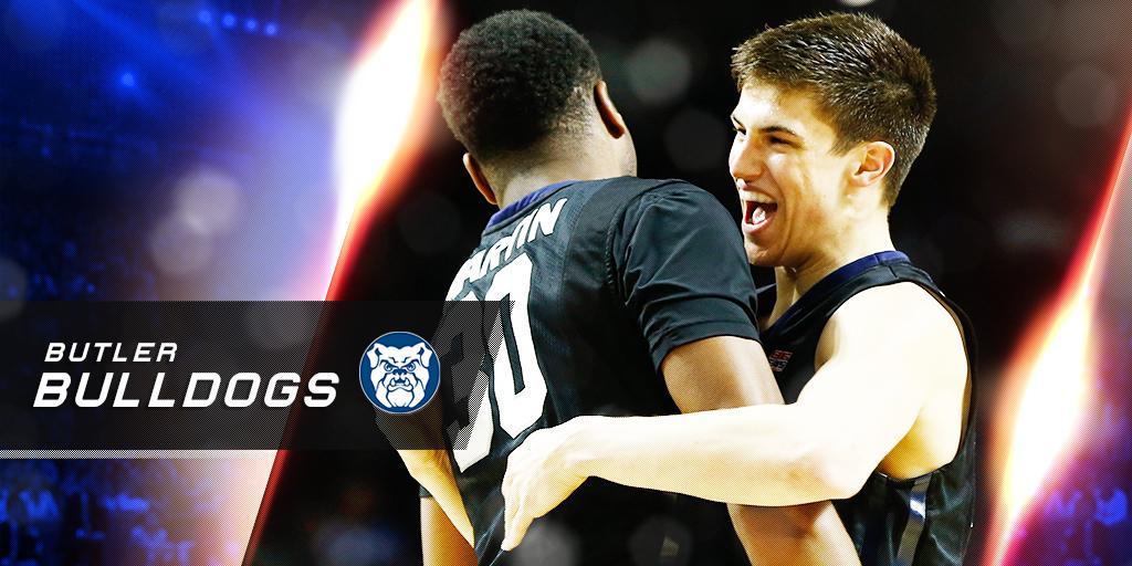 MarchMadnessMBB's tweet image. No. 21 Butler drops the Friars on the road! 

K. Martin leads the Bulldogs past No. 24 Providence with 14 Pts, 5 Reb!
