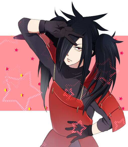 Look at Madara's hair. 