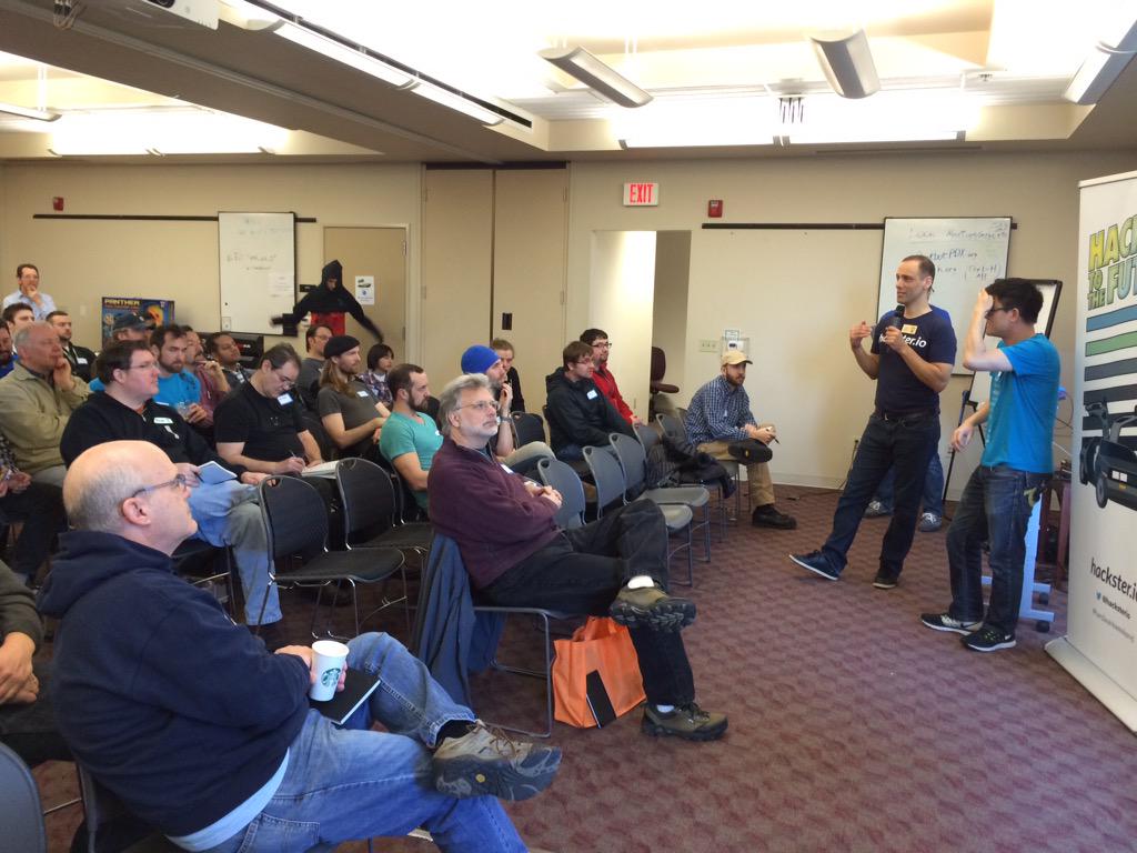 rexstjohn's tweet image. Sold out @hacksterio #hardwareweekend PDX #makesoftware
