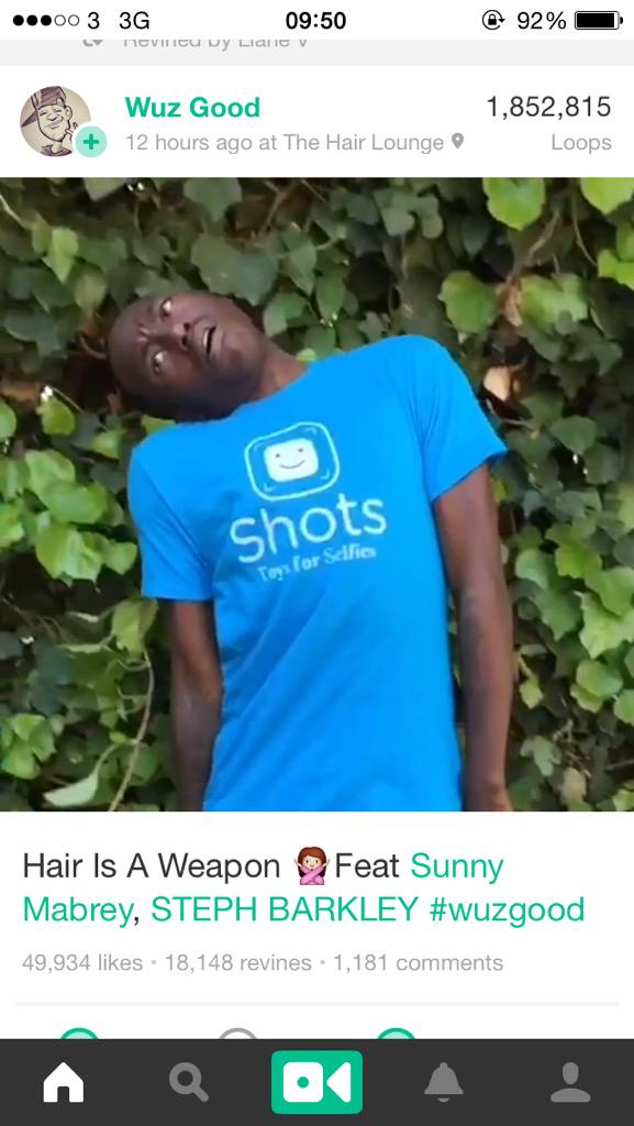EChappell7's tweet image. @directorwuzgood wearing @shots t-shirt in his vine, promoting shots ! @john @sammy ! #SpreadPositivity 👍