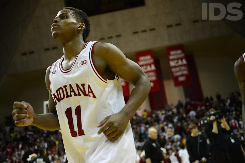 #IUBB finishes its regular season at Assembly Hall with a 74-72 loss to Michigan State. PHOTO: <a href="/Ben_Mikesell/">Ben Mikesell</a>