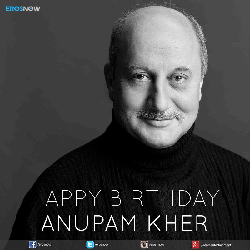 Here\s wishing the stellar performer Anupam Kher, a very Happy Birthday!   