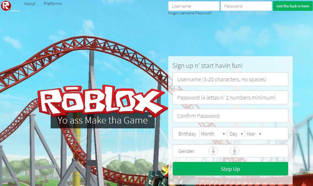 Ruben On Twitter I Like The New Roblox Login Page Http T Co