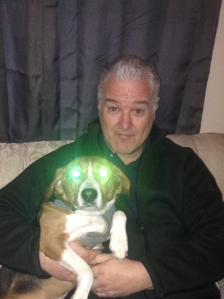 With Rufus, The Wonder Dog!
