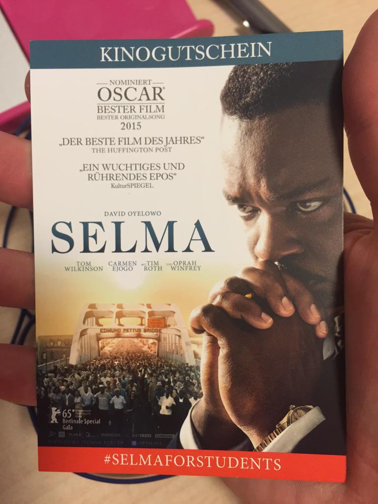 erikaebers's tweet photo. What a precious gift to receive in such a remarkable day! Thanks @DerSPIEGEL !!#Selma50 #selmaforstudents http://t.co/CBFXqoZjpf