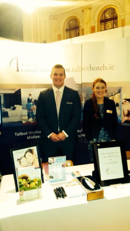 Well done to Michael and Joanna today representing <a href="/TalbotHotels/">The Talbot Collection</a> @Over50sShows #cork today.