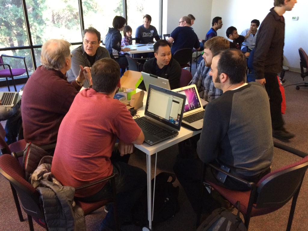rexstjohn's tweet image. Intel Edison hack zone @hacksterio #hardwareweekend #makesoftware