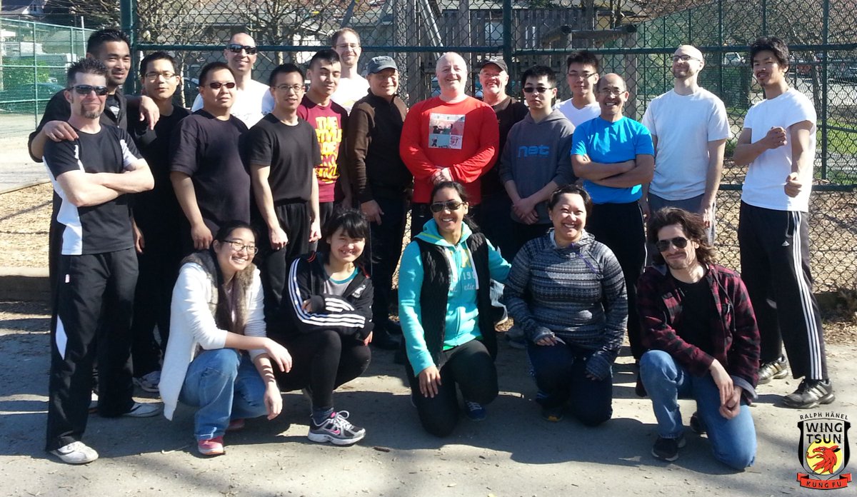Open-air class at #WingTsun Kung Fu Vancouver. Wonderful sunny day. Read more at facebook.com/photo.php?fbid…