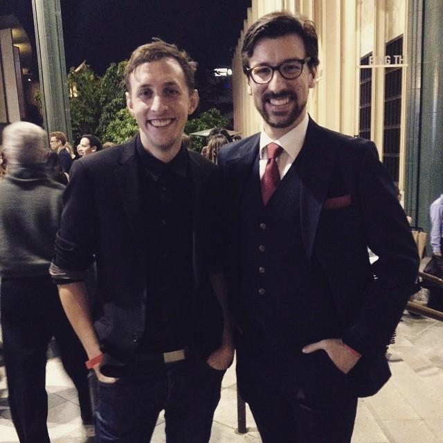 TheWestMedia's tweet image. Leland and Spencer, the creative team of #GodParticles, looking sharp at the #YoungDirecto… ift.tt/1wfhZWr