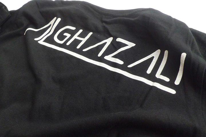 Al Ghazali t-shirt from back - Discharge Ink