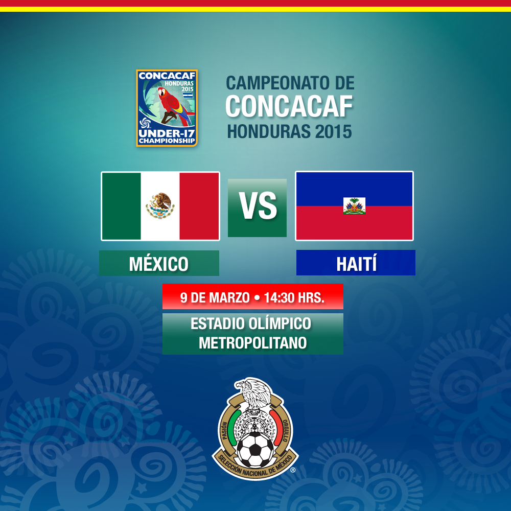 chiquillafutbol's tweet image. "@miseleccionmx: #NotiTri @Corona_Futbol #Sub17 Haití será nuestro siguiente rival en el Premundial de @CONCACAF. http://t.co/Z7UwMn6hRs" 👌