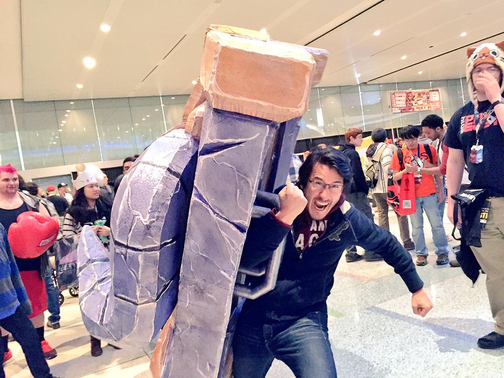 markiplier's tweet image. I found a SHIELD!!