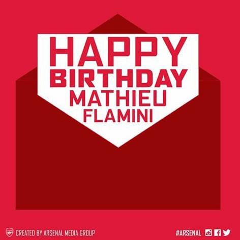 Happy birthday Mathieu Flamini 