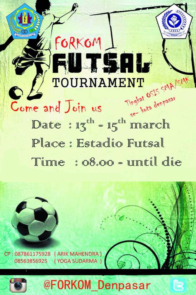 Datang dan dukung tim Futsal Osis skolah kalian💦💦