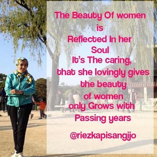 RiezkaPisangIjo's tweet photo. The beauty of women is reflected in her soul | selamat hari wanita international @wrausahamandiri #WMM2015 http://t.co/oXqTZC0UTF