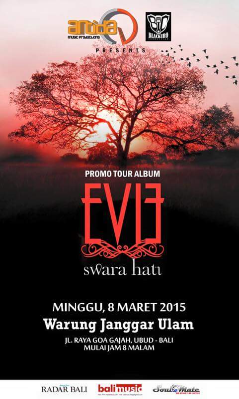 Malam ini jam 8 malam,titik terakhir Promo tour album " Swara Hati " ayooo merapat jreng  @shuvel_cloth  @studio8apps