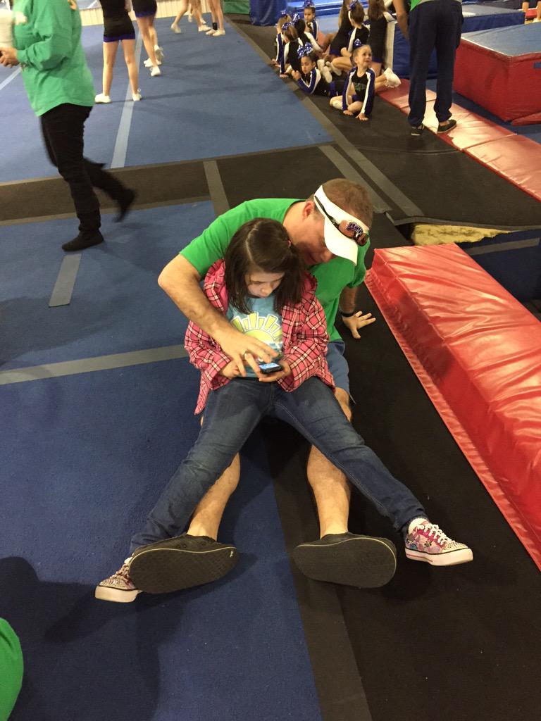 One of our <a href="/sunshin90227580/">SUNSHINE RAYS ☀️</a> just hanging out with <a href="/LetsGoRays/">THE STINGRAY ALLSTARS MARIETTA</a> coach <a href="/Beavis_Rays/">Scott East</a> 💚💙☀️