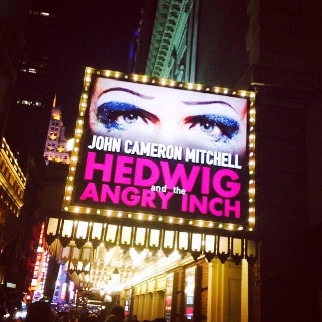 Seeing with the original John Cameron Mitchell! Happy birthday Jesse! 
