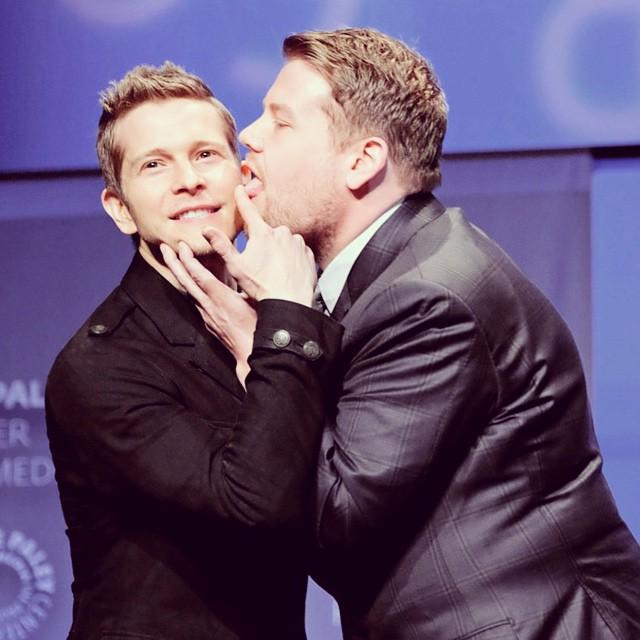 CBSTVStudios's tweet photo. "Matt Czuchry is so handsome, you don't know whether to shake his hand or lick his face" From the words of #JamesCo… http://t.co/b9fEd7F695