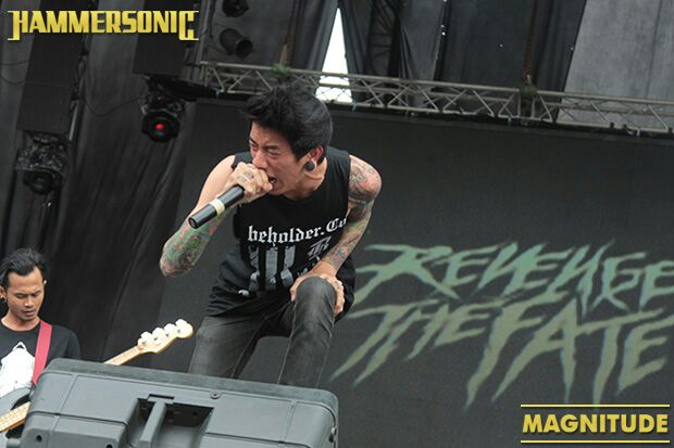 Band deathcore terpanas saat ini <a href="/REVENGETHEFATE/">REVENGE THE FATE</a> di Hammer Stage #Hammersonic2015  #magnitude