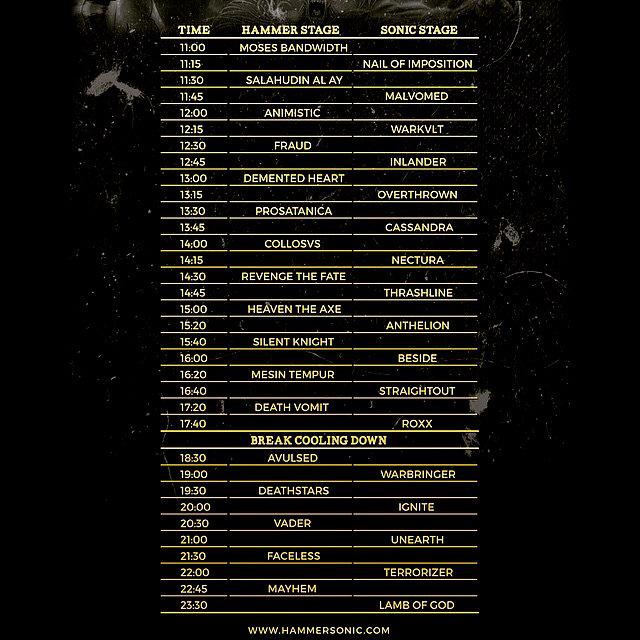 omuniuum's tweet image. Rundown #Hammersonic2015 !!