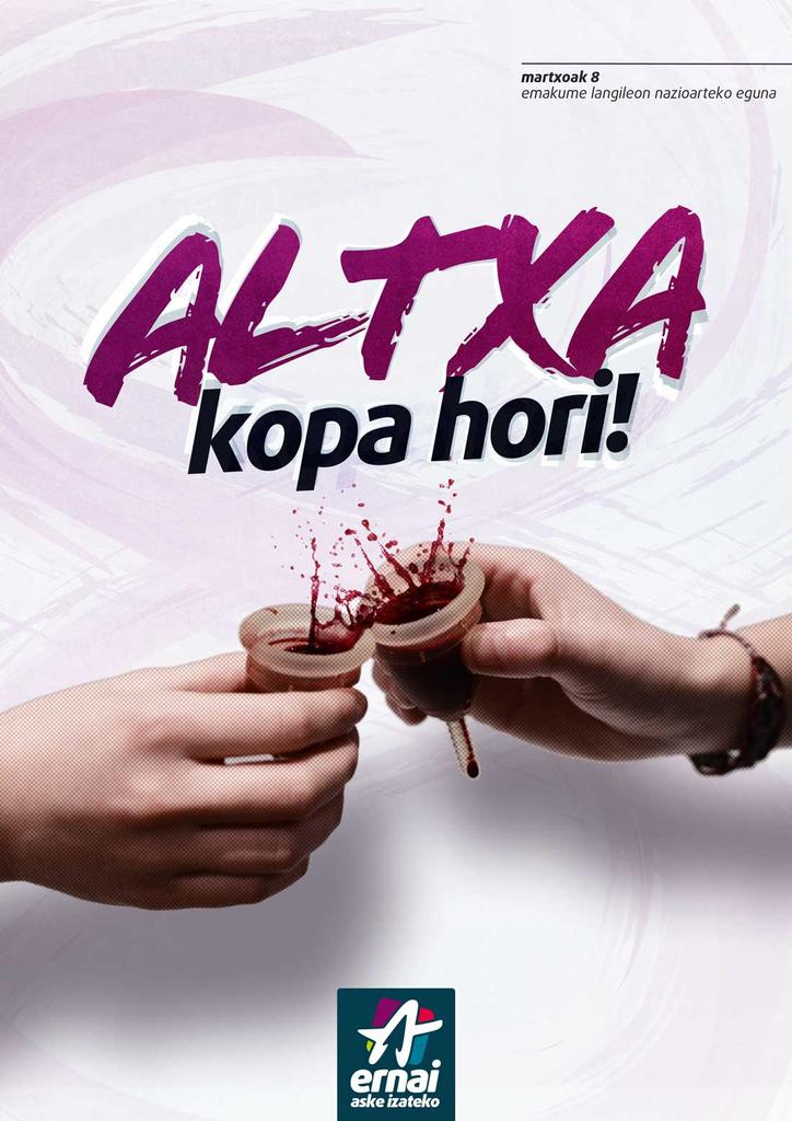 Kaleak morez blaitu ditugu gaur, jarrai dezagun gure egunerokotasuna morez bizitzen. Altxa kopa hori! #GazteokMartxan