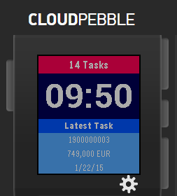 MichaelBeining's tweet photo. @PebbleDev #PebbleTime SAP task watchface with smartphone companion #BTEXX #mobile #Portal http://t.co/NWe8AQESBM http://t.co/dc8Oj1wU1V