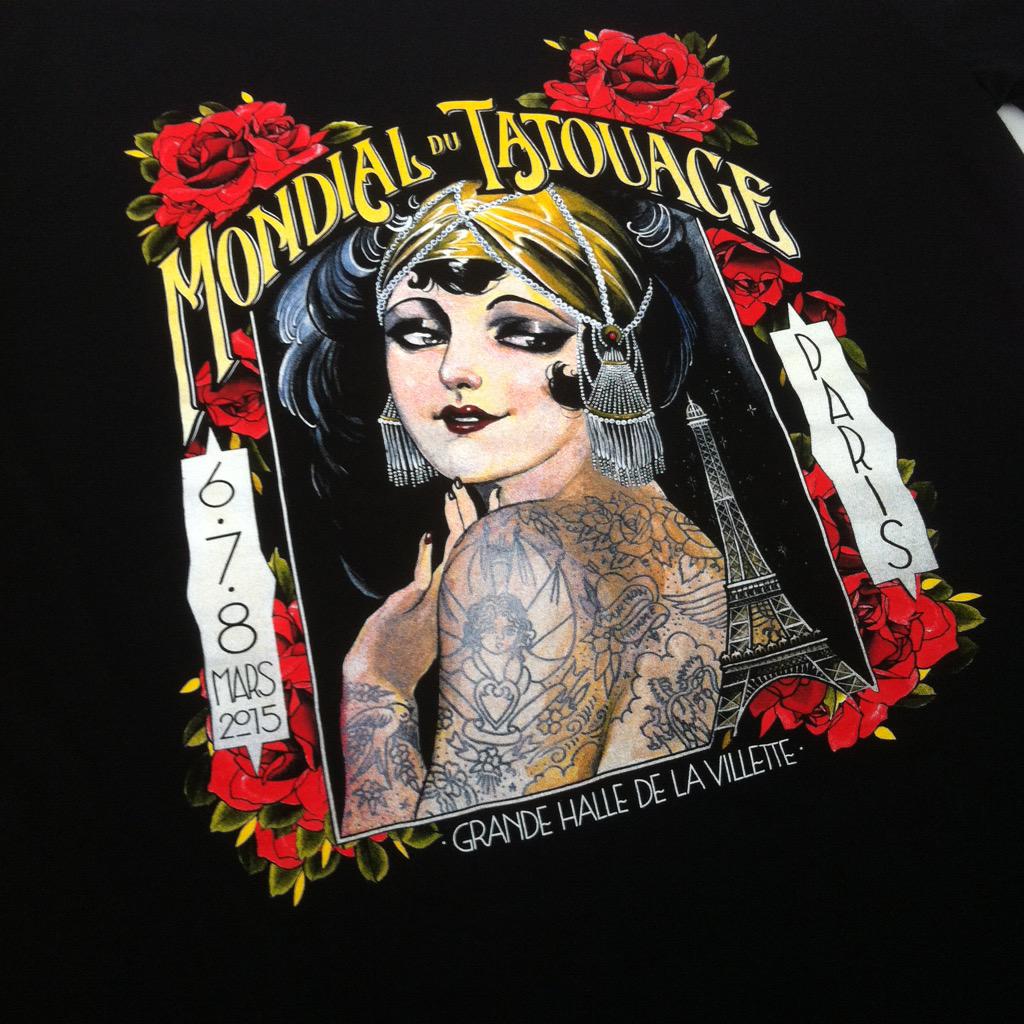 LeGrandChic's tweet photo. Teeshirt officiel du Mondial du Tatouage 2015 par Alix Ge, imprimé par nos soins ! #merch #mondialdutatouage http://t.co/fJhXqDtk3i