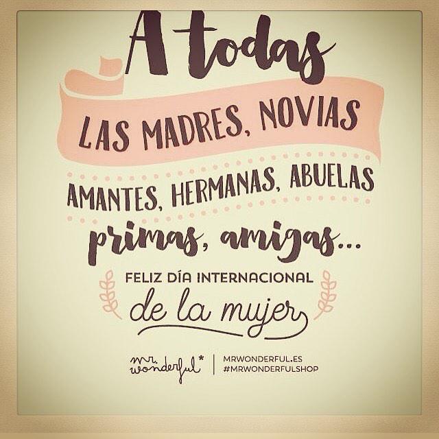 cosasdemery's tweet photo. A todas y a cada una de vosotras!!! 
Feliz día de la mujer... http://t.co/vsPDhgH4FO